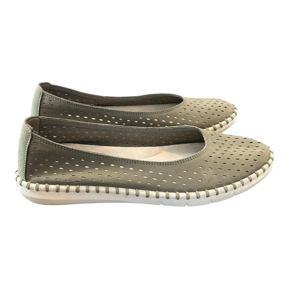 Easy Spirit Darla Leather Ballet Flat Olive Green Women’s Size 10 - Picture 1 of 15